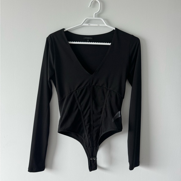 Dynamite Mesh Bodysuit Long Sleeve - Picture 3 of 7